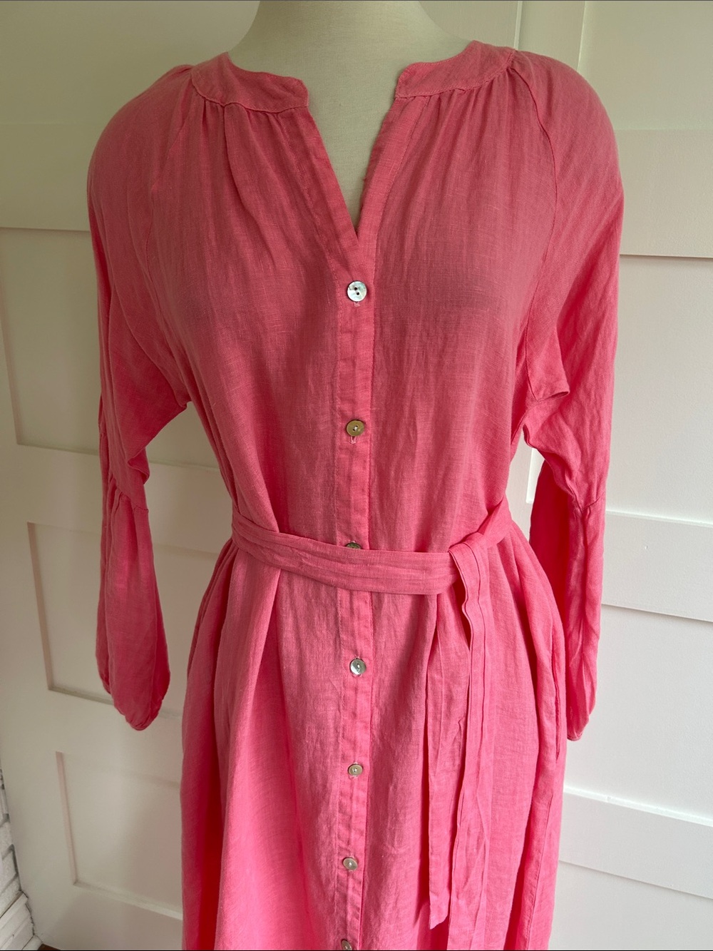 STARK X- NWT- Eden linen button front dress - Picture 2 of 10